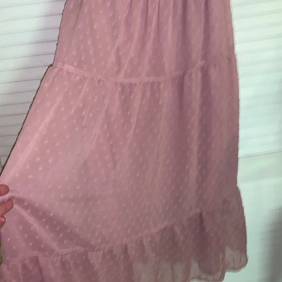 Merokeety boho, smocked flowy Midi Dress with Puff Sleeves nwt - Picture 4 of 12